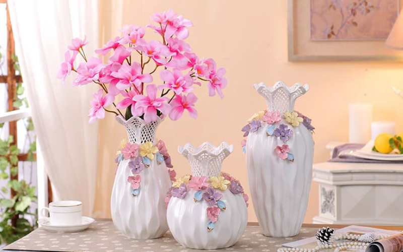 Những mẫu bình hoa gốm sứ đẹp phù hợp cho nhà cửa